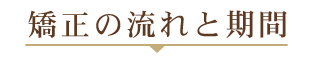 矯正の流れと期間